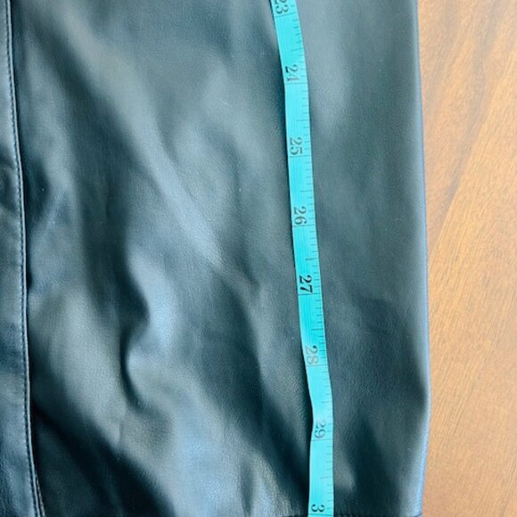 Calvin Klein Black Belted Leather Dress - Picture 11 of 11